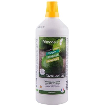 Primodeur - Nettoyant Désinfectant 3D - 1L Parfum de lime - Publicité Primodeur - Nettoyant Désinfectant 3D - 1L Parfum de lime - Publicité