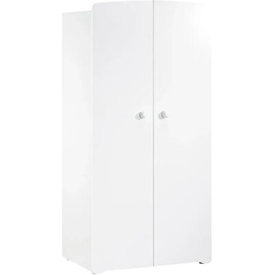 Armoire bébé blanche Baby Price 2 portes - 3 étagères, Fabriqué en France - Publicité Armoire bébé blanche Baby Price 2 portes - 3 étagères, Fabriqué en France - Publicité