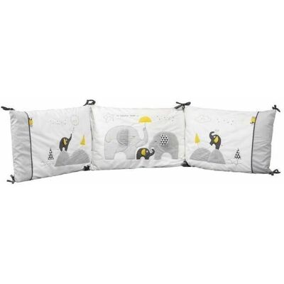 Protection de Barrière de Lit Bébé Babyfan en Coton Blanc - Accessoire de Literie - Publicité Protection de Barrière de Lit Bébé Babyfan en Coton Blanc - Accessoire de Literie - Publicité