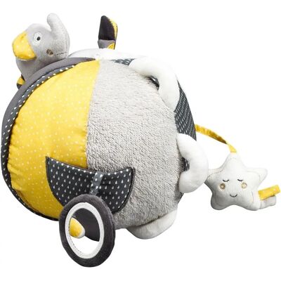 Sauthon Babyfan Zabawka dla niemowląt z veluru - 18cm Szary Sauthon Babyfan Zabawka dla niemowląt z veluru - 18cm Szary