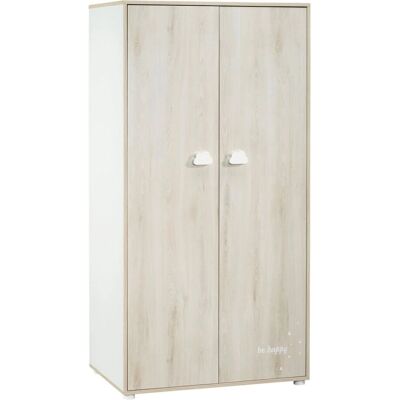 Armoire bébé 2 portes Smile Hêtre - Bois, Étagères ajustables, Fabriqué en France - Publicité Armoire bébé 2 portes Smile Hêtre - Bois, Étagères ajustables, Fabriqué en France - Publicité