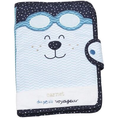 Sauthon Protège Carnet de Santé Bleu - Publicité Sauthon Protège Carnet de Santé Bleu - Publicité