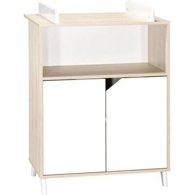 Commode à langer Baby Price - Design scandinave - Portes MDF blanches - Fabriqué en France - Jusqu'à 11 kg Commode à langer Baby Price - Design scandinave - Portes MDF blanches - Fabriqué en France - Jusqu'à 11 kg