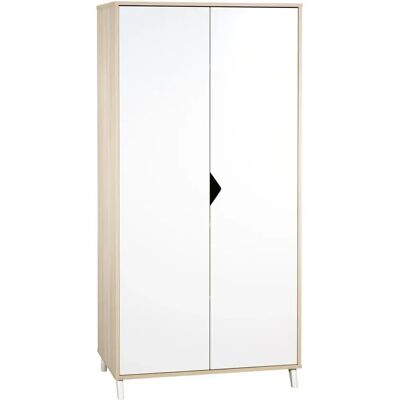 Armoire bébé Baby Price - Design scandinave - 2 portes - étagères intérieures - Français - Publicité Armoire bébé Baby Price - Design scandinave - 2 portes - étagères intérieures - Français - Publicité