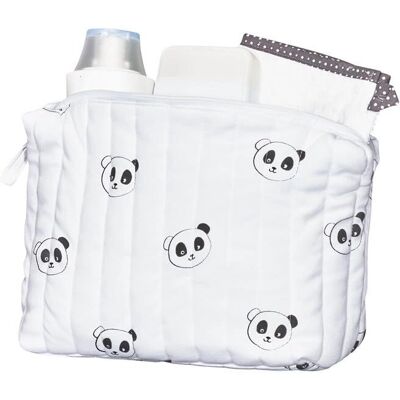 Trousse de toilette en coton bio Sauthon - Chao Chao - Indispensable voyage Trousse de toilette en coton bio Sauthon - Chao Chao - Indispensable voyage