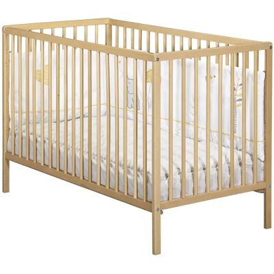 Lit bébé Baby Price First - Bois de hêtre réglable - Sécurité dès la naissance - Publicité Lit bébé Baby Price First - Bois de hêtre réglable - Sécurité dès la naissance - Publicité