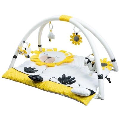 Tapis d'éveil Sauthon - Lion en Peluche - Sensoriel & Son - Dès 1 Mois - Publicité Tapis d'éveil Sauthon - Lion en Peluche - Sensoriel & Son - Dès 1 Mois - Publicité