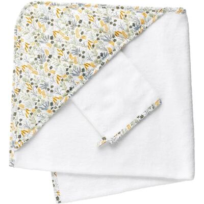 Ensemble de Serviettes de Bain Sauthon - Imprimé Végétal Ensemble de Serviettes de Bain Sauthon - Imprimé Végétal