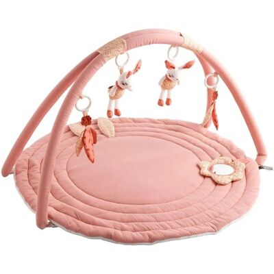 Tapis d'éveil Sauthon Esmée - Rose, 100x100cm - Tapis d'éveil Tapis d'éveil Sauthon Esmée - Rose, 100x100cm - Tapis d'éveil
