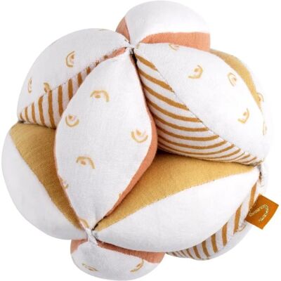 Balle sensorielle en coton blanc Sauthon - Jouet pour bébé - Publicité Balle sensorielle en coton blanc Sauthon - Jouet pour bébé - Publicité