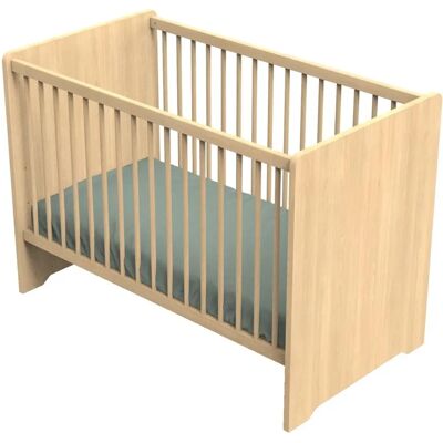 Lit Bébé Sauthon 120x60 avec Têtes de Lit en Bois Arrondies - Type de Lit Bébé Lit Bébé Sauthon 120x60 avec Têtes de Lit en Bois Arrondies - Type de Lit Bébé