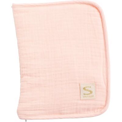 Sauthon Couverture de Carnet de Santé en Gaze de Coton Rose Sauthon Couverture de Carnet de Santé en Gaze de Coton Rose