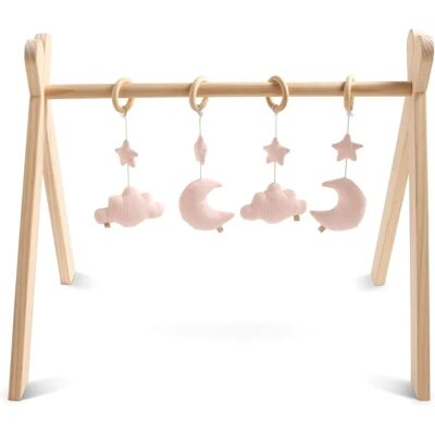 Arche d'éveil pour bébé Sauthon avec 4 jouets suspendus - Support du développement - Publicité Arche d'éveil pour bébé Sauthon avec 4 jouets suspendus - Support du développement - Publicité
