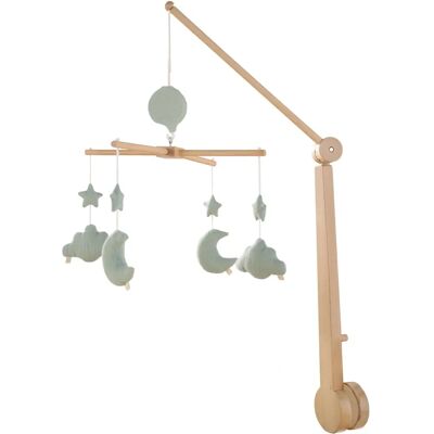 Mobile musical Sauthon pour bébé avec 4 jouets - Vert - Publicité Mobile musical Sauthon pour bébé avec 4 jouets - Vert - Publicité