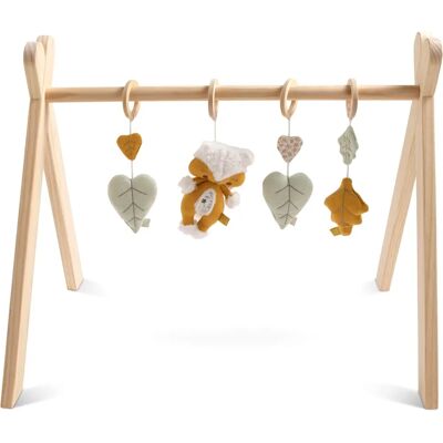 Arche de Jeu pour Bébé Sauthon - Promenons Nous - Bois avec Jouets - Publicité Arche de Jeu pour Bébé Sauthon - Promenons Nous - Bois avec Jouets - Publicité