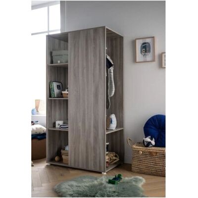 Meuble de Rangement Enfant Baby Price Silex Chêne Silex - Étagères et Penderie - Design Moderne Meuble de Rangement Enfant Baby Price Silex Chêne Silex - Étagères et Penderie - Design Moderne