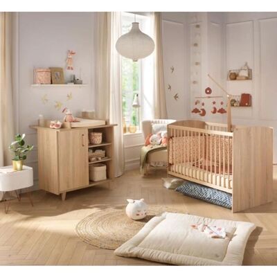 Sauthon - Sam Chene doré - 60x120 cm - Lit bébé - Publicité Sauthon - Sam Chene doré - 60x120 cm - Lit bébé - Publicité