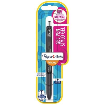 Stylo Gel InkJoy Papermate - Noir - Pointe Moyenne - Publicité Stylo Gel InkJoy Papermate - Noir - Pointe Moyenne - Publicité