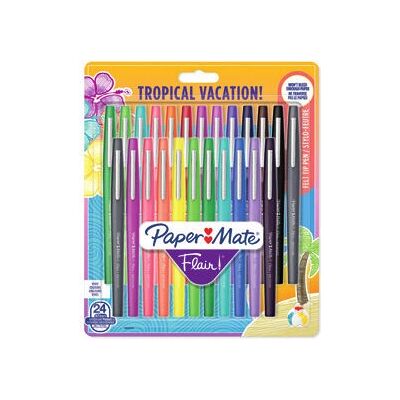 Caneta gel multicolor Papermate Flair Tropical - Tipo de produto Caneta gel multicolor Papermate Flair Tropical - Tipo de produto