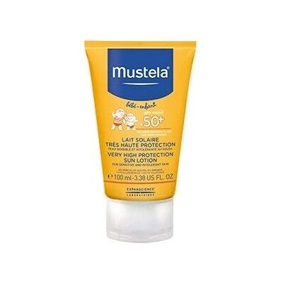 Mustela 5485806 Crème solaire SPF50+ - Lait solaire pour corps & enfants Mustela 5485806 Crème solaire SPF50+ - Lait solaire pour corps & enfants