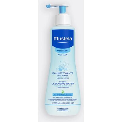 Mustela Peau normale - Eau nettoyante sans rinçage (300 ml) - Publicité Mustela Peau normale - Eau nettoyante sans rinçage (300 ml) - Publicité