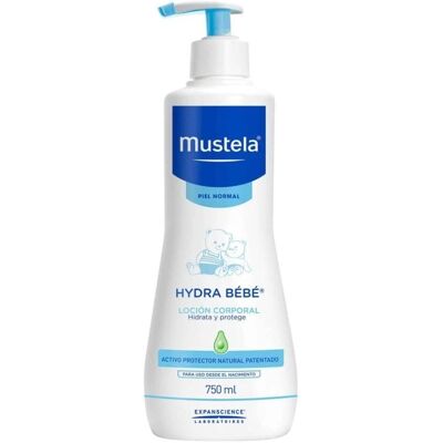 Lotion Corps Hydra-bébé Mustela - Peau Normale - 750ml - Publicité Lotion Corps Hydra-bébé Mustela - Peau Normale - 750ml - Publicité