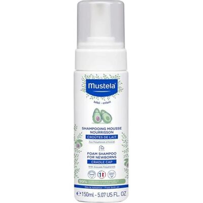 Mustela Baby Skumsjampo - Mild, Kokos, Babypleie - Hår & hodebunn - 150ml Mustela Baby Skumsjampo - Mild, Kokos, Babypleie - Hår & hodebunn - 150ml