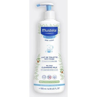 Mustela Lait de Toilette Bio à l'Avocat Sans Rinçage - 500ml Mustela Lait de Toilette Bio à l'Avocat Sans Rinçage - 500ml