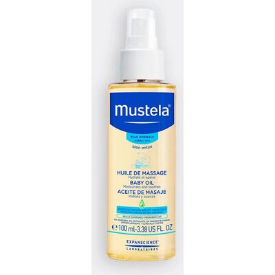 Mustela Baby Oil - Baby Massage Oil with Avocado - From Birth - 100ml Mustela Baby Oil - Baby Massage Oil with Avocado - From Birth - 100ml