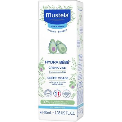 Crema Viso Hydra Bebè Mustela - Ipoallergenica, Fin dalla Nascita Crema Viso Hydra Bebè Mustela - Ipoallergenica, Fin dalla Nascita