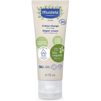 Mustela Bio Windelcreme - Baby-Kind 75 ml - Hautpflege gegen Windeldermatitis Mustela Bio Windelcreme - Baby-Kind 75 ml - Hautpflege gegen Windeldermatitis