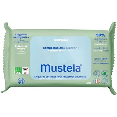 Salviette Detergenti Compostabili per Neonati - 60 pz Salviette Detergenti Compostabili per Neonati - 60 pz