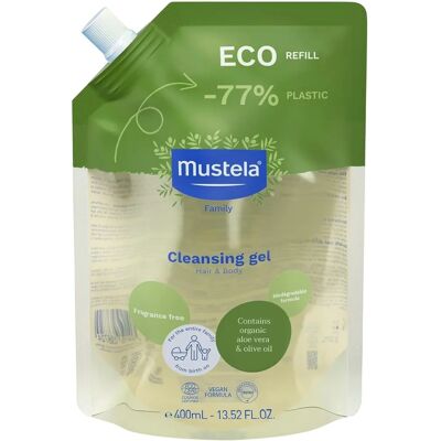 Mustela Bio Tisztító Gél - Baba & Hajat - 400ml Mustela Bio Tisztító Gél - Baba & Hajat - 400ml