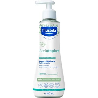 Mustela Bébé Stelatopia+ Crema rehidratante anti picor para piel muy seca a atópica 300 ml Mustela Bébé Stelatopia+ Crema rehidratante anti picor para piel muy seca a atópica 300 ml