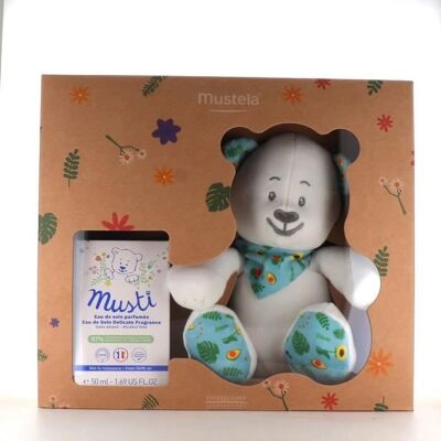 Set de Cuidado para Bebés Mustela Musti - Fragancia Natural y Peluche Set de Cuidado para Bebés Mustela Musti - Fragancia Natural y Peluche