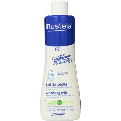 Leche Limpiadora Mustela - 750ml Rostro y Cuerpo - Leche Limpiadora Leche Limpiadora Mustela - 750ml Rostro y Cuerpo - Leche Limpiadora