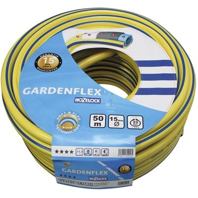 Manguera Hozelock Gardenflex 15mm 50m Amarillo - Manguera de jardín Manguera Hozelock Gardenflex 15mm 50m Amarillo - Manguera de jardín