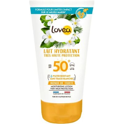 Lovea Crème Solaire Hydratante SPF 50 - 150ml - Publicité Lovea Crème Solaire Hydratante SPF 50 - 150ml - Publicité