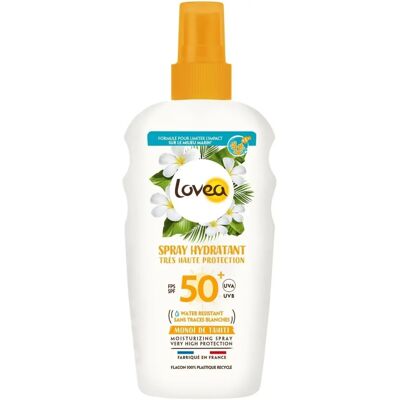 Lovea Monoï de Tahiti SPF50+ Spray solaire hydratant - 150ml Lovea Monoï de Tahiti SPF50+ Spray solaire hydratant - 150ml