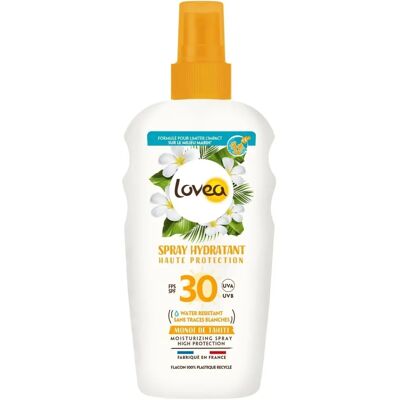 Spray Protecteur Solaire SPF30 Monoï de Tahiti Lovea - Publicité Spray Protecteur Solaire SPF30 Monoï de Tahiti Lovea - Publicité