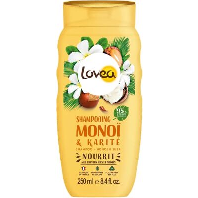 Lovea Shampoo Monoi & Huile de Karité - Cheveux Secs et Abîmés - 250ml Lovea Shampoo Monoi & Huile de Karité - Cheveux Secs et Abîmés - 250ml