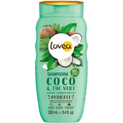 Shampoo Lovea Coco et Thé Vert - Tous Types de Cheveux - Publicité Shampoo Lovea Coco et Thé Vert - Tous Types de Cheveux - Publicité