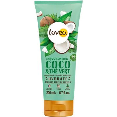 Après-Shampoing Lovea Eau de Coco & Thé Vert - 200ml - Publicité Après-Shampoing Lovea Eau de Coco & Thé Vert - 200ml - Publicité