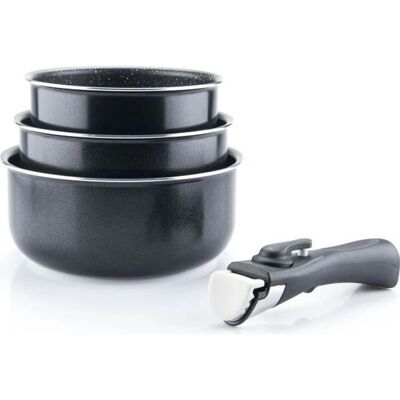 Arthur Martin AM120B Ensemble de 3 Casseroles - 16/18/20cm - Tous Feux Arthur Martin AM120B Ensemble de 3 Casseroles - 16/18/20cm - Tous Feux