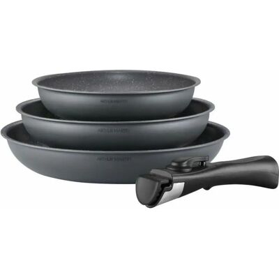Arthur Martin AM521 Quatre Pièces - Batterie de Cuisine Gris - Publicité Arthur Martin AM521 Quatre Pièces - Batterie de Cuisine Gris - Publicité