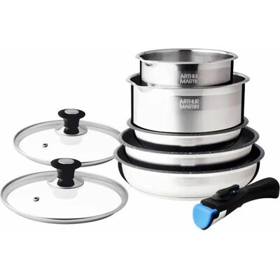 Ustensens de cuisine Arthur Martin AM2493 - 8 pièces - Compatible tous feux Ustensens de cuisine Arthur Martin AM2493 - 8 pièces - Compatible tous feux