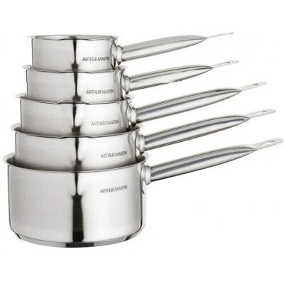 Set de 5 Ollas de Acero Inoxidable Arthur Martin 4719 Set de 5 Ollas de Acero Inoxidable Arthur Martin 4719