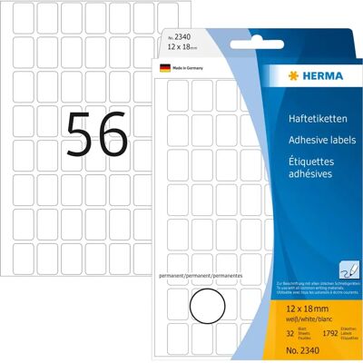 Herma 2340 Selbstklebende Etiketten Rundrechteck - labels Herma 2340 Selbstklebende Etiketten Rundrechteck - labels
