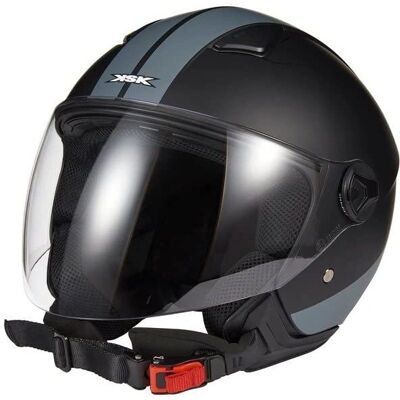 KSK MIAMIG002 - Casco jet M 57-58cm Gris/Negro Verano KSK MIAMIG002 - Casco jet M 57-58cm Gris/Negro Verano