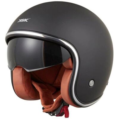 Casco Jet Uvita KSK - Nero, 55-56 cm - Sicurezza Certificata Casco Jet Uvita KSK - Nero, 55-56 cm - Sicurezza Certificata